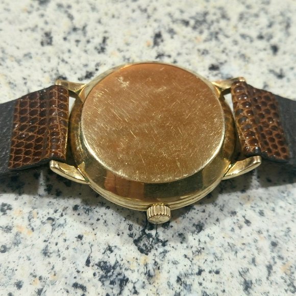 RARE 50's Omega Bumper Automatic 14K Gold Watch - Picture 8 of 8